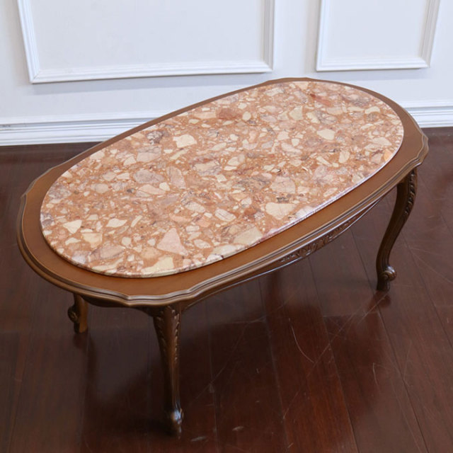 イタリア製：大理石センターテーブル(マーブル)｜おしゃれ家具通販 Y