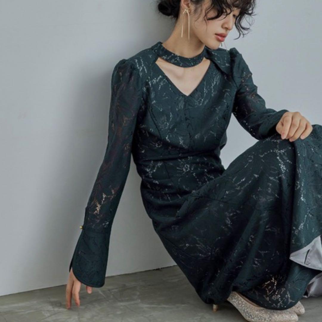 最終値下げ★kana レースバックオープンティアドロップドレス M オケージョン レース バックオープン ティアドロップ ワンピース ドレス