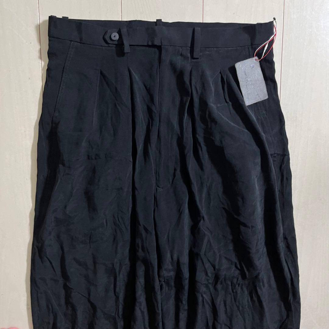 m's braque エムズブラック 未使用 キュプラ レーヨン ワイド パンツ
