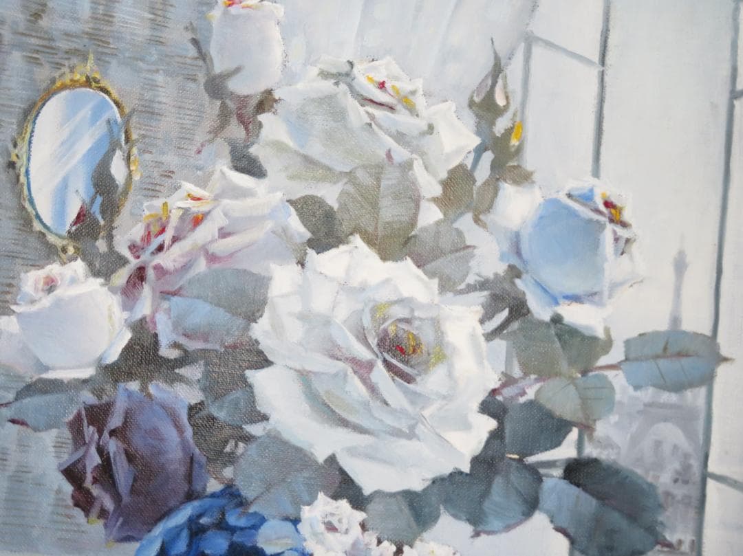 稲垣久治 『夜明け』 油彩 F8号　 ル・サロン永久会員　光陽会委員 　一枚の絵