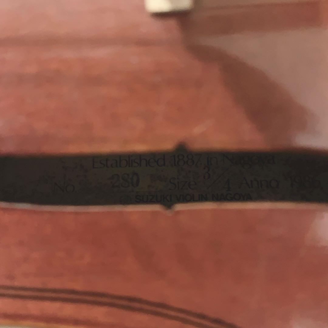 Suzuki バイオリン No. 280 3/4 1986年 弓TAKASU