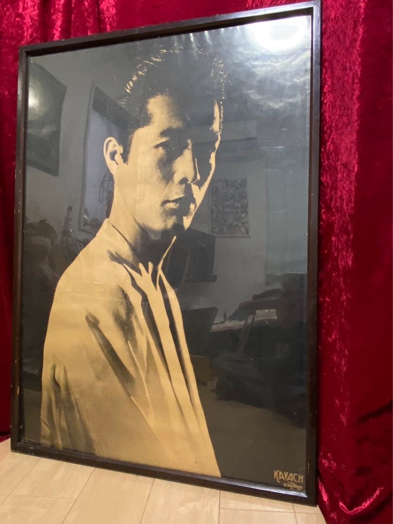 矢沢永吉　カバチ　当時物　激レア　特注パネル付き 矢沢永吉 カバチ 当時物 激レア 特注パネル付き