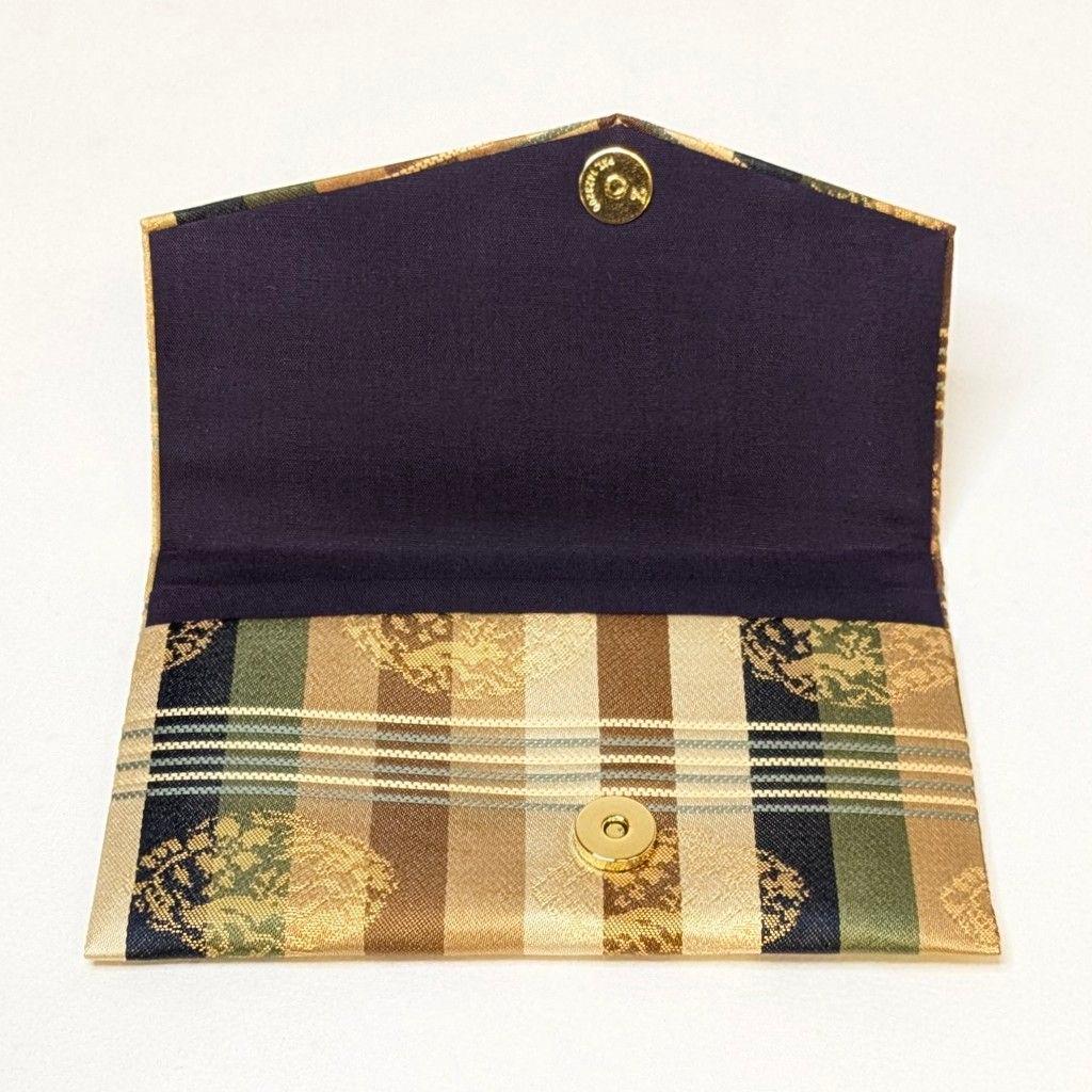 【セット売り・新品】 名物裂　江戸和久田金襴　金剛金襴　念珠入れ　懐紙入れ　正絹